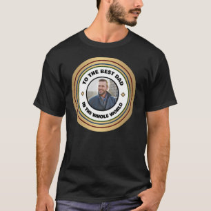 Camiseta Foto del mejor padre de personalizado Personaliza