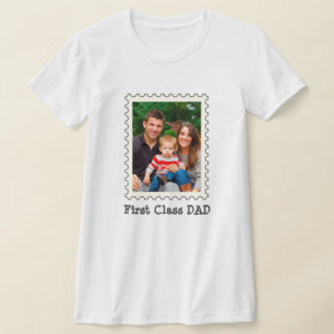 Camiseta Foto del mejor personalizado de papá de primera cl