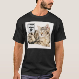 Camiseta Foto del mejor Personalizado de papá gato del mund