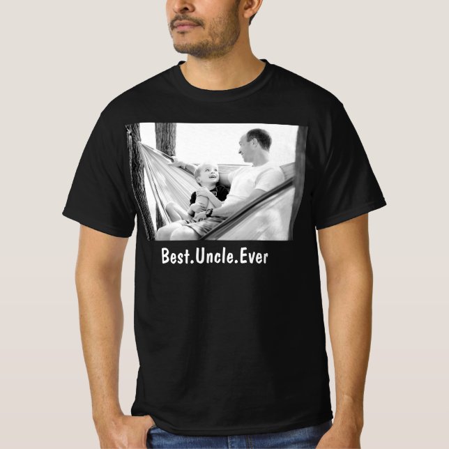 Camiseta Foto del mejor tío Personalizado de la historia (Anverso)