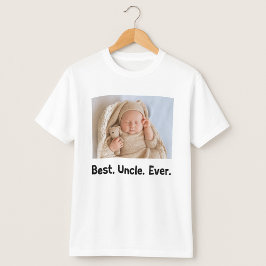 Camiseta Foto del mejor tío Personalizado de la historia