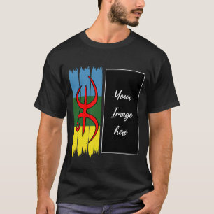 Camiseta Foto del personalizado de la bandera amazigh Cre