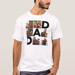 Camiseta Foto del Personalizado del Día del Padre Feliz