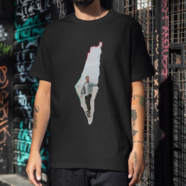 Camiseta Foto del Personalizado del mapa de Palestina (Subido por el creador)
