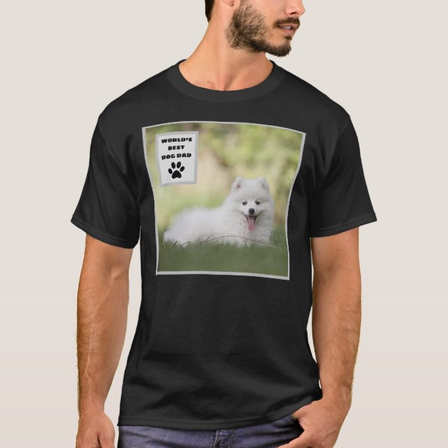 Camiseta Foto del Personalizado del mejor perro de papá del (Anverso)