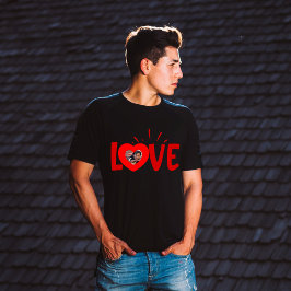 Camiseta Foto del personalizado Día de San Valentín de amor