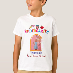 Camiseta Foto del personalizado Kindy Graduation Bedge