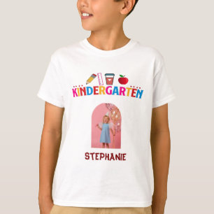 Camiseta Foto del personalizado Kindy Graduation Bedge