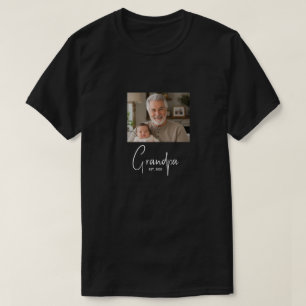 Camiseta Foto del regalo establecido del abuelo