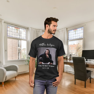 Camiseta Foto del soltero hombre mito leyenda nombre divert