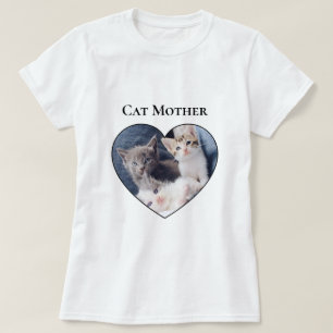 Camiseta Foto dentro de la forma del corazón Día de la madr
