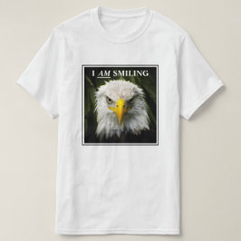 Camiseta Foto divertida de águila gruñona sonriendo