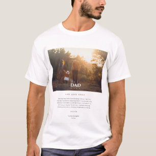 Camiseta Foto divertida de papá e hija modernos