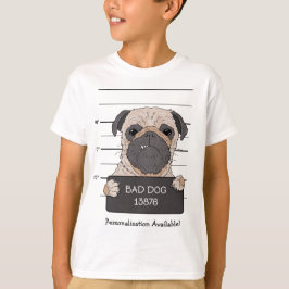 Camiseta Foto divertida de pug