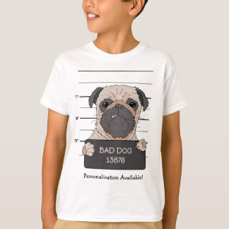 Camiseta Foto divertida de pug