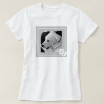 Foto en blanco y negro de Cute Dog Mom Paw
