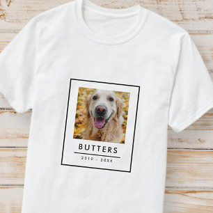 Camiseta Foto en memoria de Mascotas modernos y simples
