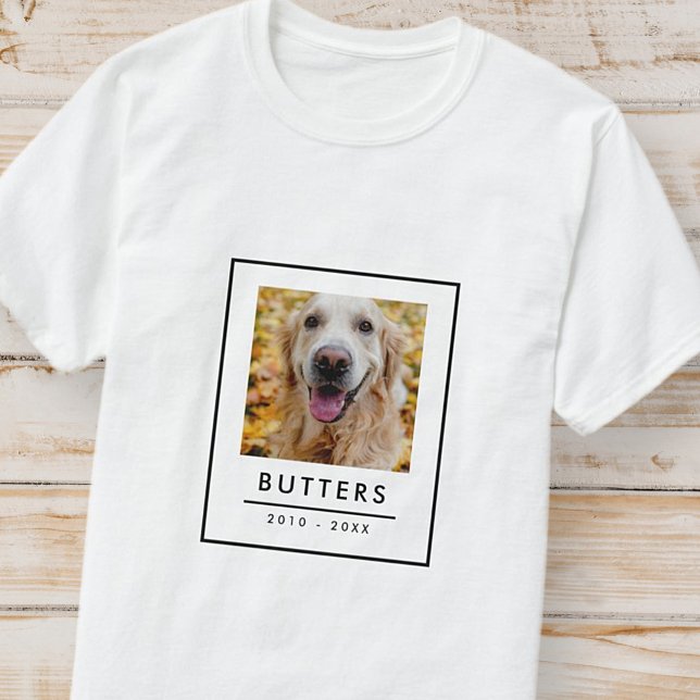 Camiseta Foto en memoria de Mascotas modernos y simples (Subido por el creador)
