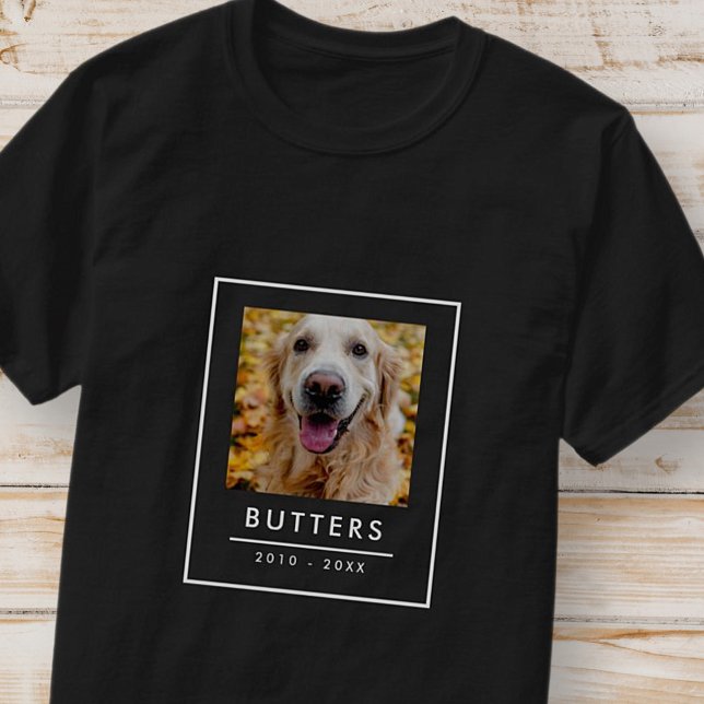Camiseta Foto en memoria de Mascotas modernos y simples (Subido por el creador)