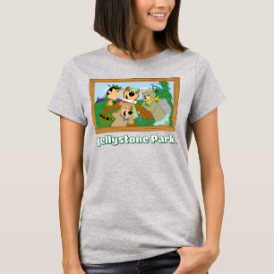 Camiseta Foto enmarcada del bosque de yogi Bear y Friends