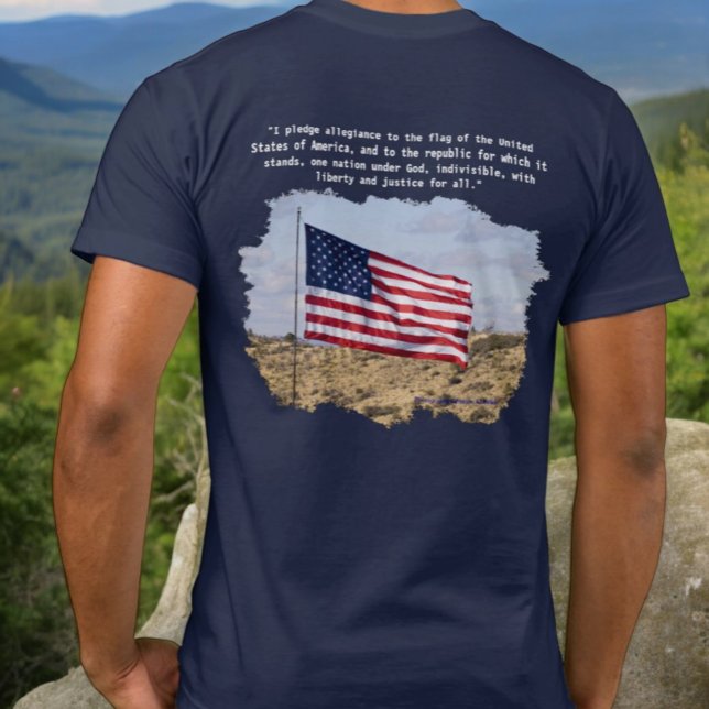 Camiseta Foto escénica del juramento de lealtad de la bande (tee shirt back design )