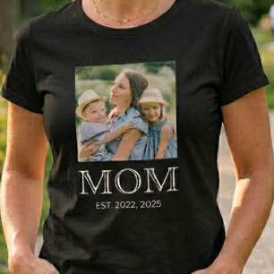 Camiseta Foto Establecida Mamá