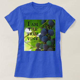 Camiseta Foto: Evangelio de uvas moradas de John Bible Vers