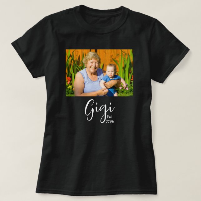 Camiseta Foto Gigi Establecida (Diseño del anverso)