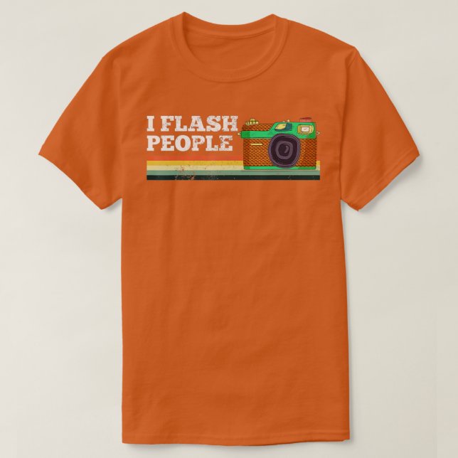 Camiseta Foto Guy Funny Cámara Retro I Flash People Photo (Diseño del anverso)