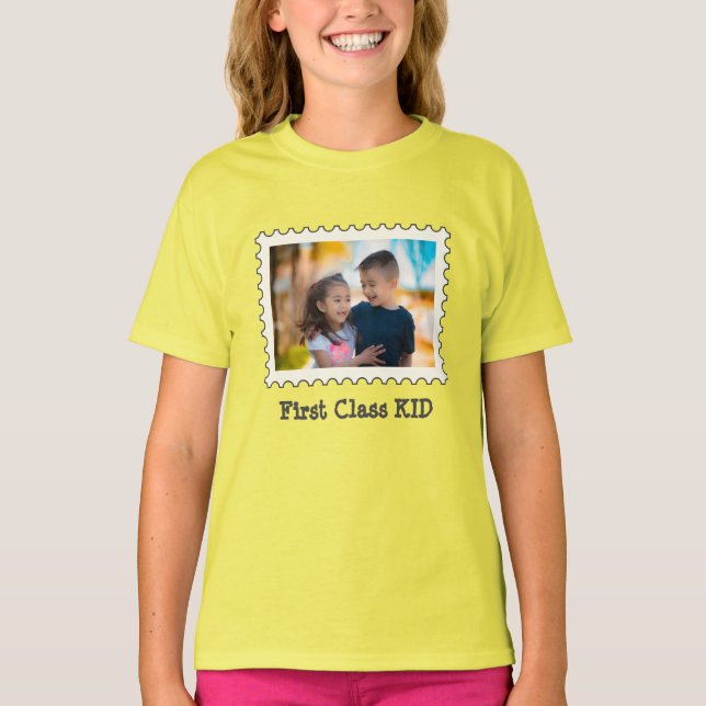 Camiseta Foto horizontal del mejor personalizado de niños d (Anverso)