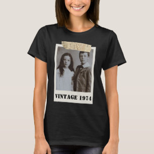 Camiseta Foto infantil personalizada y año vintage personal