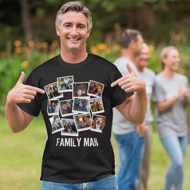 Camiseta Foto instantánea del Collage de fotos de papá (Subido por el creador)