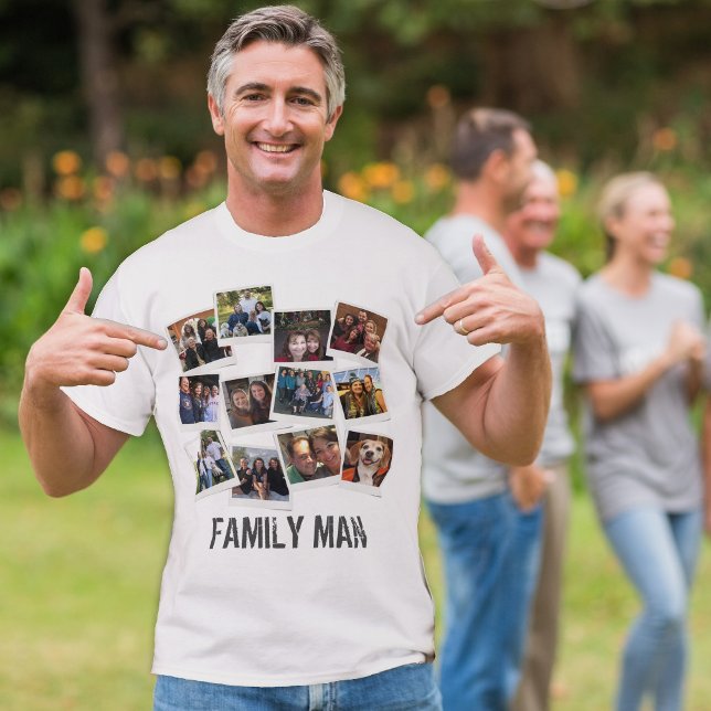 Camiseta Foto instantánea del Collage de fotos del hombre d (Subido por el creador)
