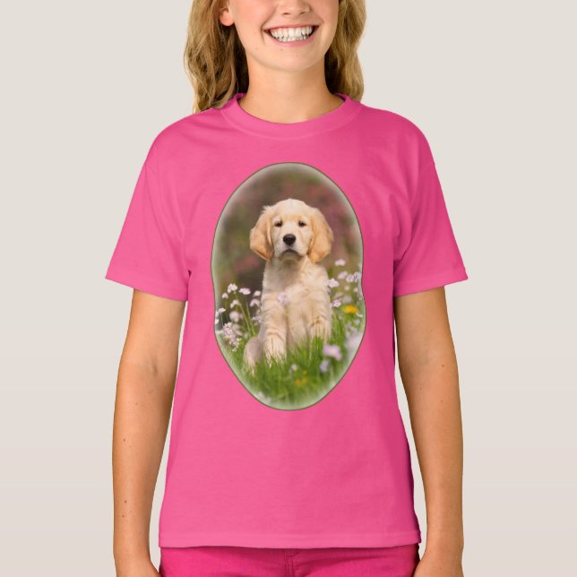 Camiseta Foto linda del mascota del perrito del perro del (Anverso)