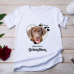 Camiseta Foto Mascota de Dog GRANDMA Personalizada para Per<br><div class="desc">Abuela de perro... Sorprende a tu abuela Perra favorita este Día de la Madre, a tus Navidades o a su cumpleaños con esta camiseta de fotos de un mascota super lindo personalizado. Personalizar esta camiseta de la abuela del perro con las fotos favoritas de tu perro, y nombre. ¡Esta camiseta...</div>