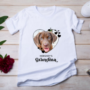 Camiseta Foto Mascota de Dog GRANDMA Personalizada para Per