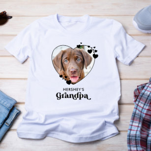 Camiseta Foto Mascota de Dog GRANDPA Personalizada de Perro