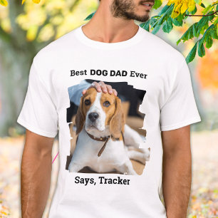 Camiseta Foto Mascota personalizada de Best Dog Dad