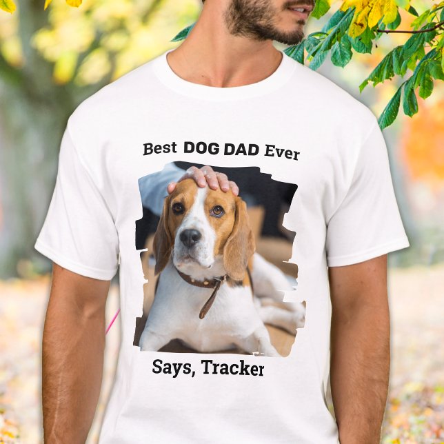 Camiseta Foto Mascota personalizada de Best Dog Dad (Subido por el creador)