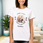 Camiseta Foto Mascota personalizada de Funny Dog Lover<br><div class="desc">¡Lo siento, no puedo tener planes con mi perro! Sorprenda a su amante favorito del perro por su cumpleaños, Día de la Madre o Navidades con esta camiseta de fotos de personalizado super adorable mascota. Personalizar esta camiseta de amante de los perros con la foto favorita de tu perro, y...</div>
