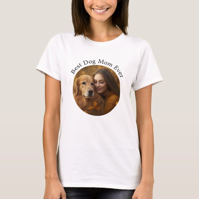 Camiseta Foto Mascota personalizada de la mejor perra del m (Anverso)