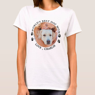 Camiseta Foto Mascota personalizada de la mejor perra del m