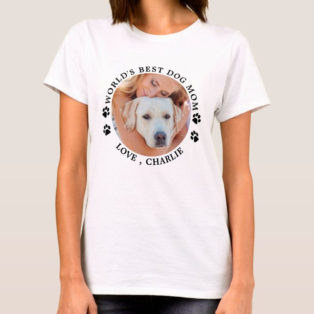 Camiseta Foto Mascota personalizada de la mejor perra del m (Subido por el creador)