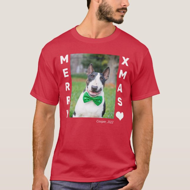 Camiseta Foto Mascota personalizada de navidades (Anverso)