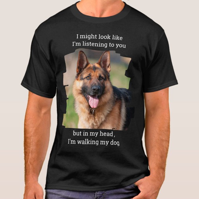 Camiseta Foto Mascota personalizada Divertido perro papá (Subido por el creador)