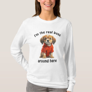 Camiseta Foto Mascota personalizada Jefe de perro