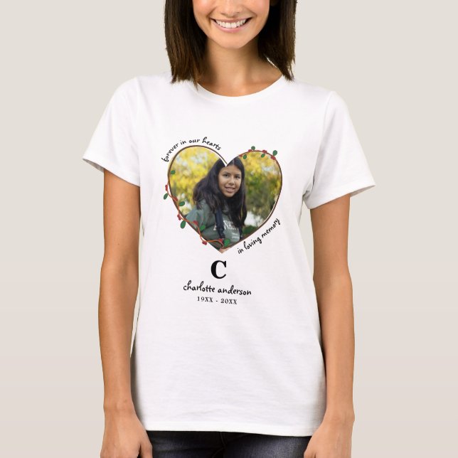 Camiseta Foto Memorial Personalizada Para Siempre En Nuestr (Anverso)