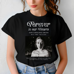 Camiseta Foto Mínima De Funeral Retro Para Siempre En Nuest