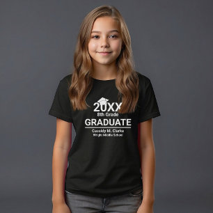 Camiseta Foto minimalista Graduación de octavo grado