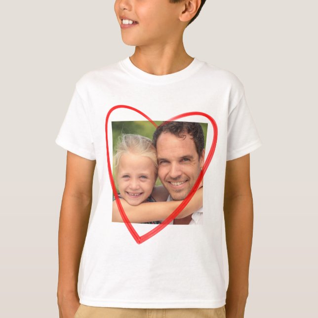 Camiseta Foto mit Herz (Anverso)